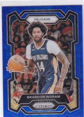 2023-24 Panini Prizm NBA Basketball No. 89 Brandon Ingram Blue Wave Prizm
