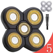 Upgraded 5 Blades Shaver Replacement Heads for Head Shaver 5 Blades Replacement