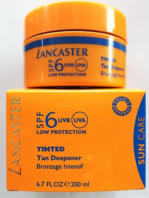 LANCASTER TINTED SOLAR SPF 6 TAN DEEPENER INTENSIVE BRÄUNUNG 200ML GEL 