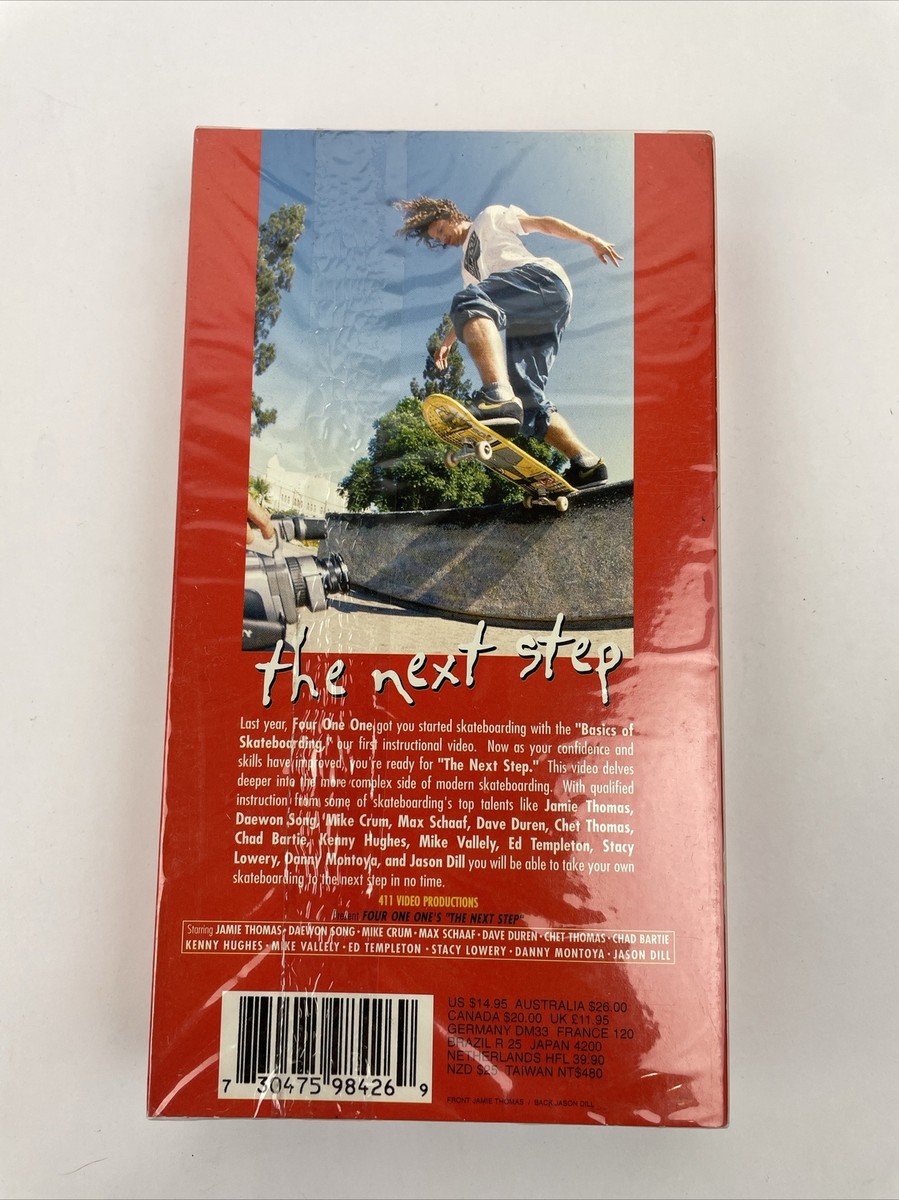 411VP Basics of Skateboarding THE NEXT STEP VHS 2002 Jamie Thomas