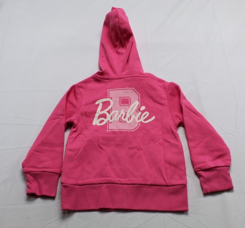 Barbie Girl's Long Sleeve Full Front Zip Hoodie JW7 Pink Size 2XS (4/5) NWT - Picture 4 of 5