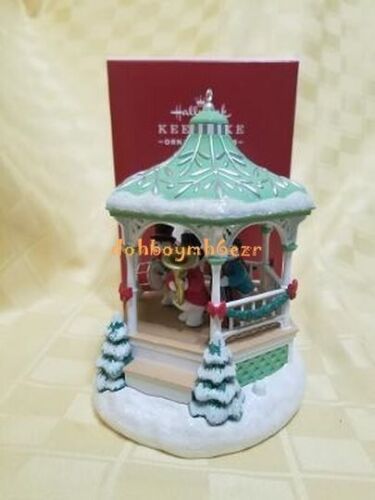 Hallmark 2020 Snowman Band Gazebo KOC Club Member Christmas Ornament - Picture 2 of 3