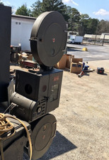 DeVry 12,000 Pro 35mm Sound Movie Projector 4 restoration w/ Mags  Pedestal