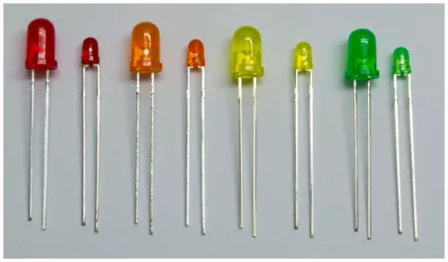 LEDs Farbe und Menge wählbar! Rot Orange Grün Gelb 3mm  5mm Leuchtdioden Diffus
