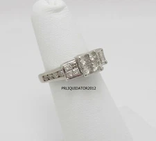 1CT Natural Diamond Engagement Anniversary Wedding Bridal Ring 10K White Gold