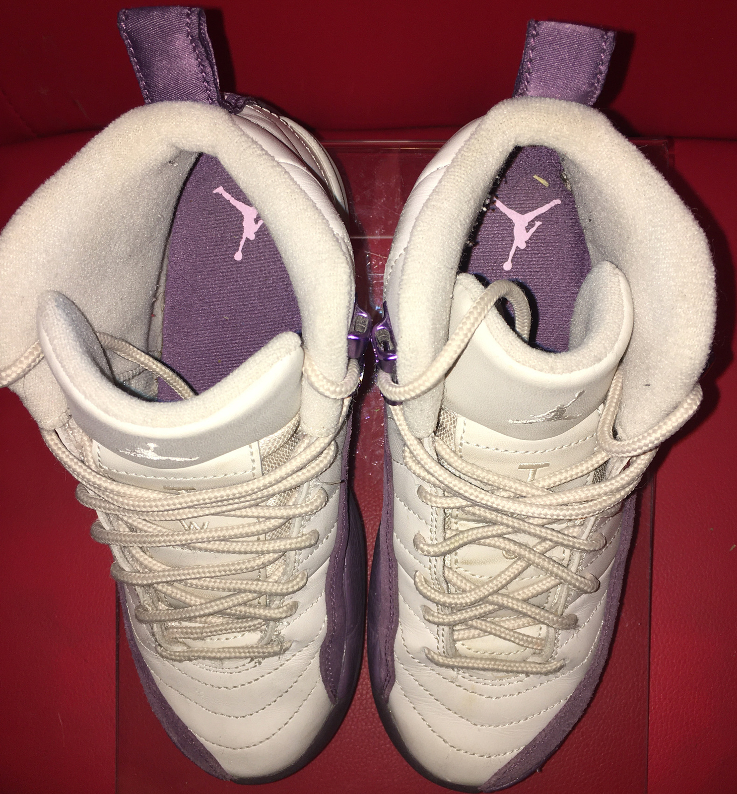 jordan 12 purple white