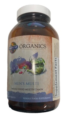 Garden of Life Organics Men's Whole Food Multivitamin  120ct Exp01/2026+ #7654