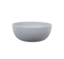 Set of 4 | Mainstays Plastic Cereal Salad Bowls, Round, Light Gray 38-Ounce