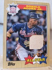 Ronald Acuna Jr 2022 Topps Series 2 All-Star 1987 35th Anniversary Bat Relic