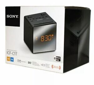 Sony ICF-C1T Black AM/FM Dual Alarm Clock Radio ICFC1T Battery Backup ð