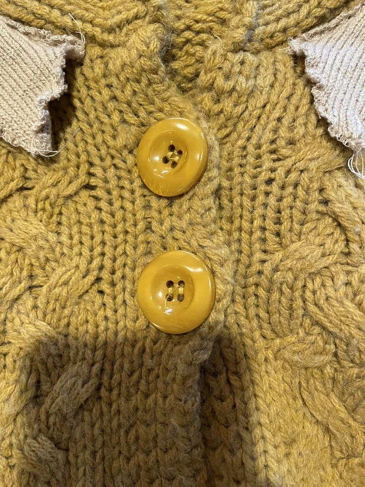 Crochet Hecho a Mano Mujer Con Capucha Bufanda Sombrero Capucha Scoodie Dorado Foto 3 de 4