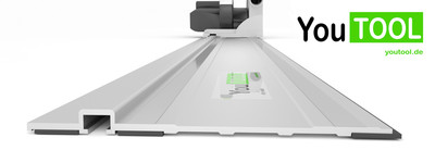 YouTOOL Führungsschiene, 80cm passend für Tauchsägen von Festool, Makita, etc.