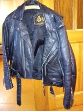 Motorrad Rocker Lederjacke ROCKABILLY Biker Jacke GOTH PUNK 80s 80er