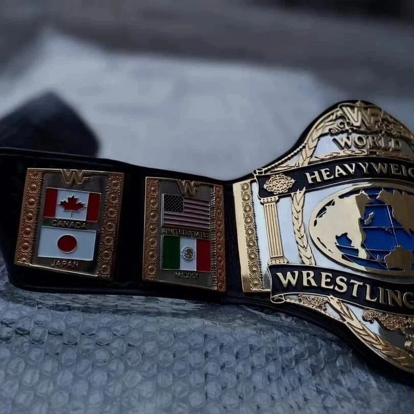 Cinturón Hulk Hogan 86 Campeonato Mundial de Lucha Peso Pesado 4 mm Zinc Foto 2 de 4