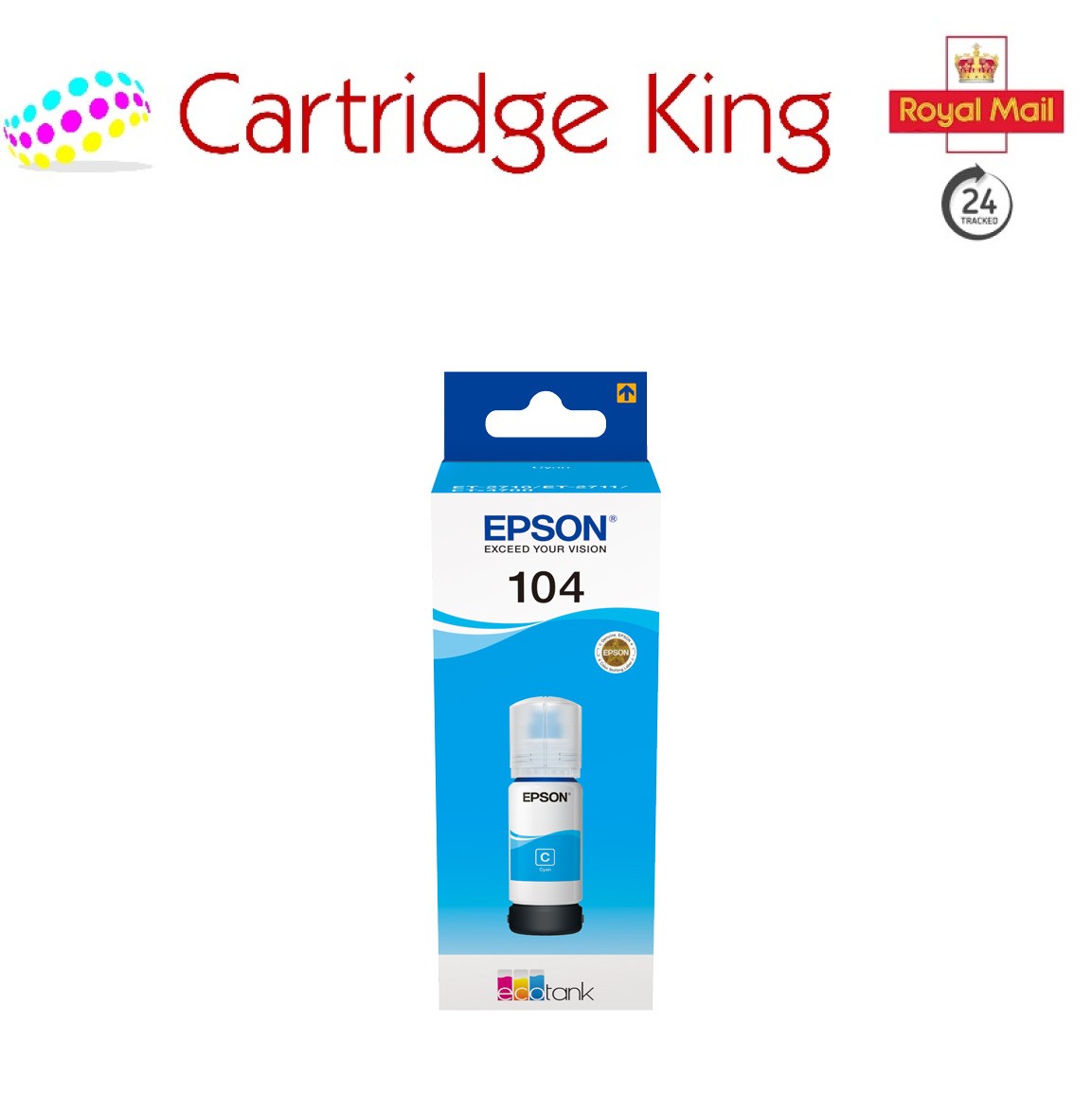Epson 104 Ecotank Ink - Cyan