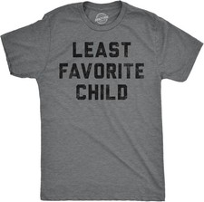 Least Favorite Child Family Graphic Novelty Funny Shirts for Men  Funny T Shirts