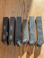 Sandvik Coromant Lot of 6 Indexable Lathe Turning Toolholders w/ Inserts