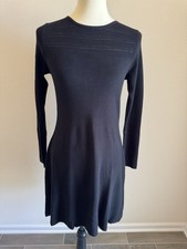 Tahari dress 8 Black Knit