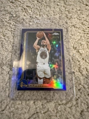2025-26 Topps Chrome Update - Stephen Curry #14 Purple Refractor /75