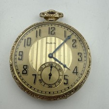 1923 Elgin Grade 315 12s Model 3 15J 25 Year Gold Filled CasePocket Watch - RUNS