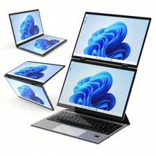 14 Inch 2 In 1 Laptop Dual Screen 16GB RAM 512GB SSD WIN 11 Touch screen Monitor