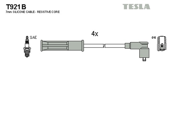 Tesla ZüNdleitungssatz T921B FüR Thalia Renault FW0 KW0 Kangoo 1 2 LB17 FW00-image