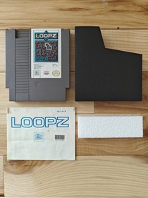 Loopz (Nintendo NES, 1990) CIB Complete w/ Box & Manual