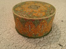 Vintage Coty Emeraude Poudre de Toilette Au Parfum Empty Powder Dresser Box