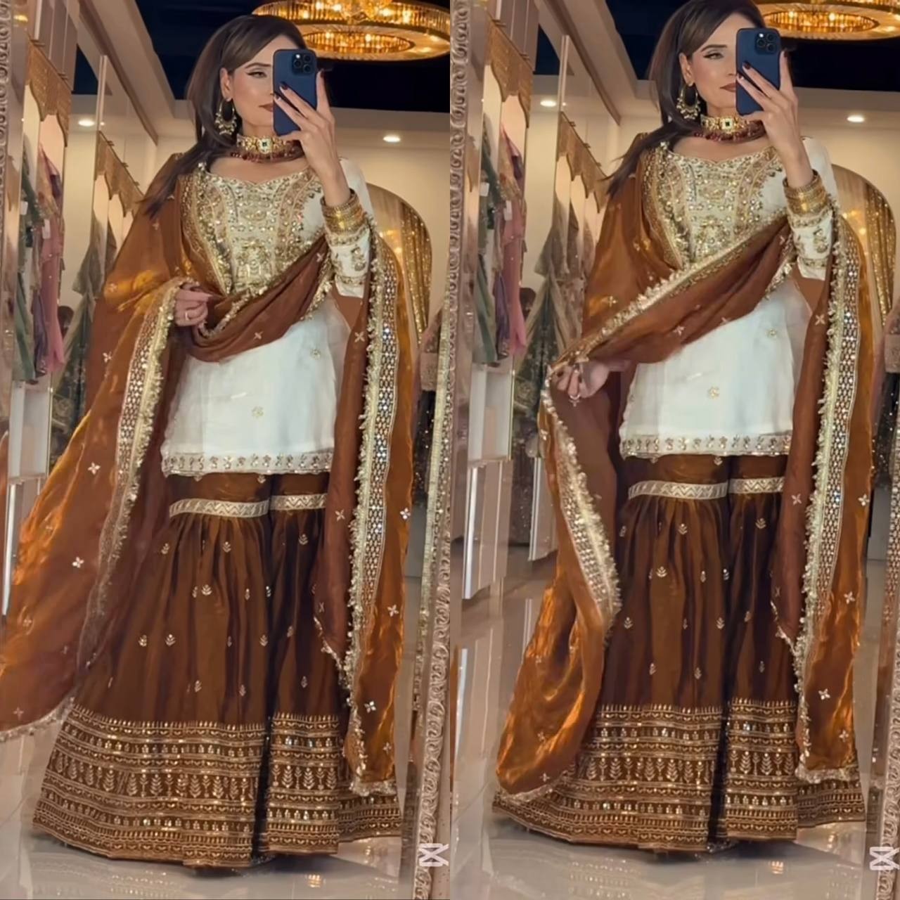 Georgette Embroidered Designer Suit Salwar Kameez Traditional Dress