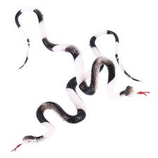 2 pezzi serpenti giocattolo serpente di gomma serpente finto serpente