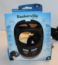 Baskerville Small Black Ultra Basket Dog Muzzle Black Size 6