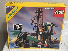 Legoland Pirate System Forbidden Island Vintage Lego Set Missing Figure & Boat