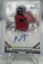 2023 Bowman Sterling Eddinson Paulino Wave Refractor Autograph /125