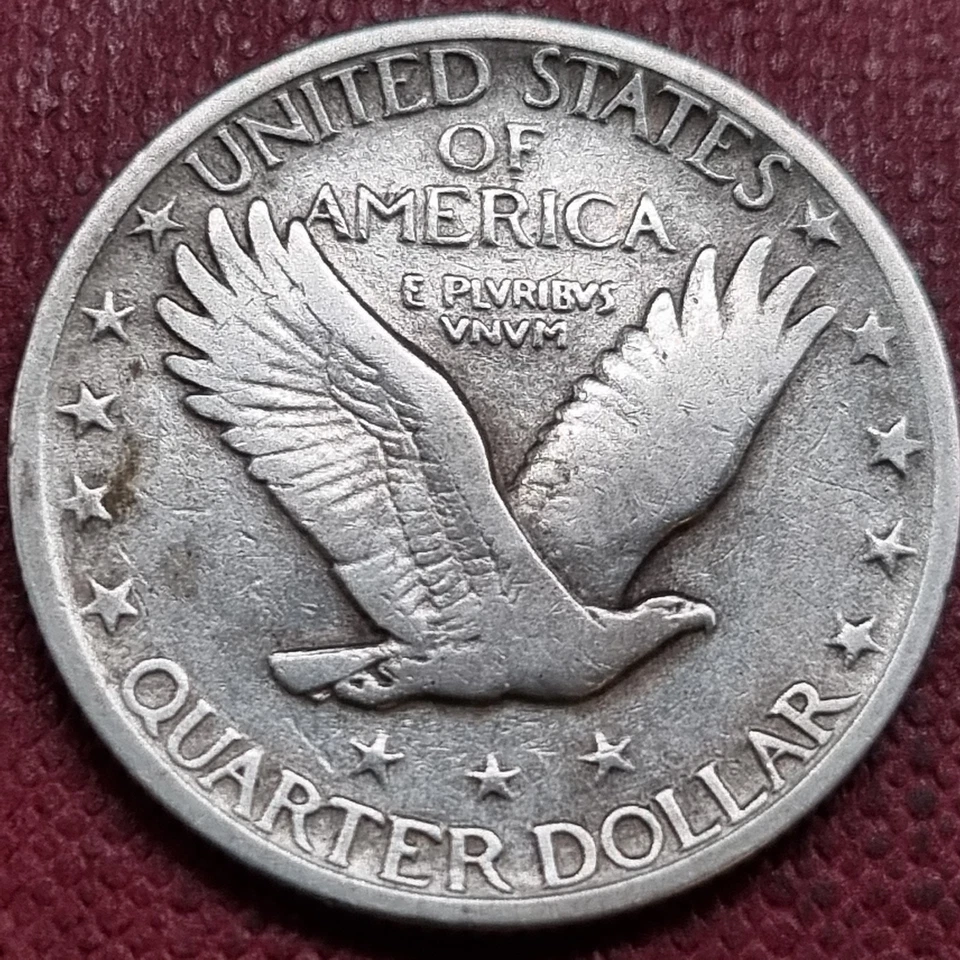 1919 S Standing Liberty Quarter 25c Better Grade RARE SAN FRANCSICO KEY #93062 - Image 2 of 2