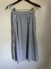Vintage Ralph Lauren country blue and white striped nautical skirt