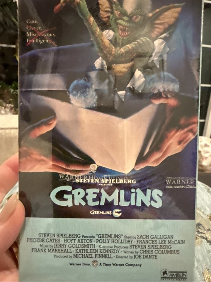 Gremlins VHS 1990 Steven Spielberg 80s Horror Comedy Film Rare NEW IN PLASTIC - Image 3 of 4