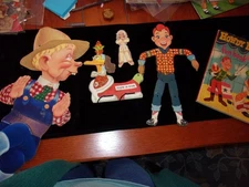 Vintage Howdy Doody cut-outs + activiy book, paper dolls, 1951