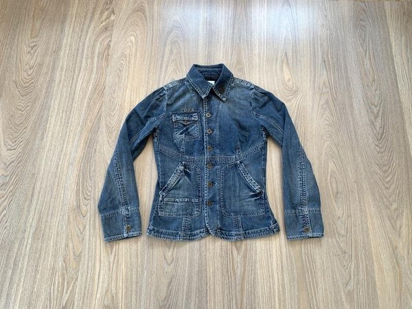 Women Diesel Jacket Navy Denim 38 / M / 46 #7J23