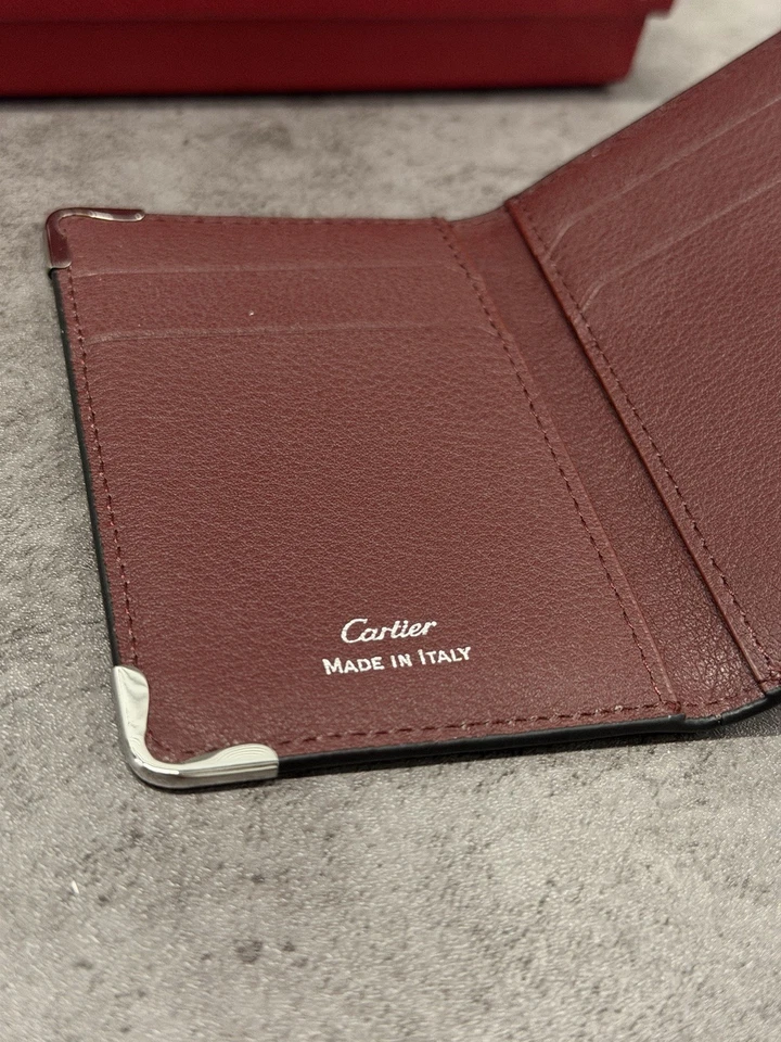 Cartier Must de Cartier Black Leather Card Holder – Made in Italy NIB 2025 - Image 3 of 4