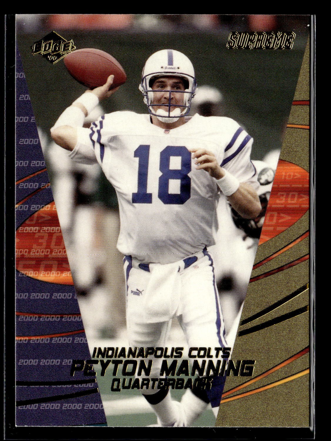 2000 Collector's Edge Supreme #59 Peyton Manning Card