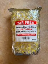 Tar Free Cigarette Filters 700 Count Disposable Smoking Filters Clear Bulk Pack