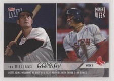 2018 Topps Now Moment of the Week /1092 Mookie Betts Ted Williams #MOW-3 HOF o7m