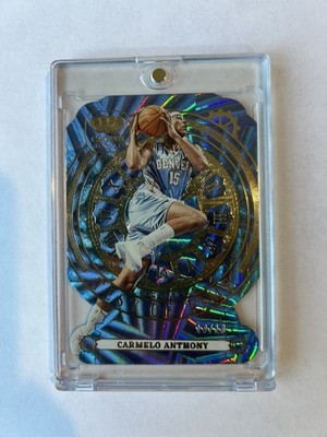 2023-24 Panini Crown Royale - Test of Time Carmelo Anthony #3 Gold 10/10 Bookend
