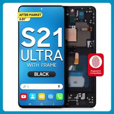 Samsung Galaxy S21 Ultra 5G LCD Touch Screen Display with Frame Phantom Black