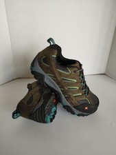 Merrel Moab women's Work Shoe Composite Toe Industrial Green Teal Sz 8 M