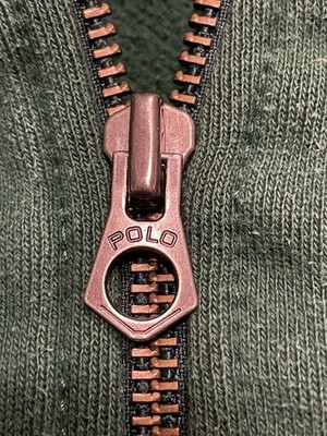 Polo Ralph Lauren Hoodie Jacket Forest Green XL Full Zip Vintage