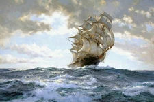 The Proud Ship Painting by Montague Dawson Reproduction