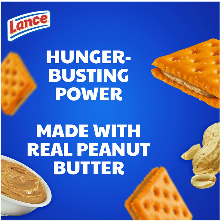 Lance Toastchee Peanut Butter Crackers Individual Wrapped (1.52 Oz., 40 Ct.)
