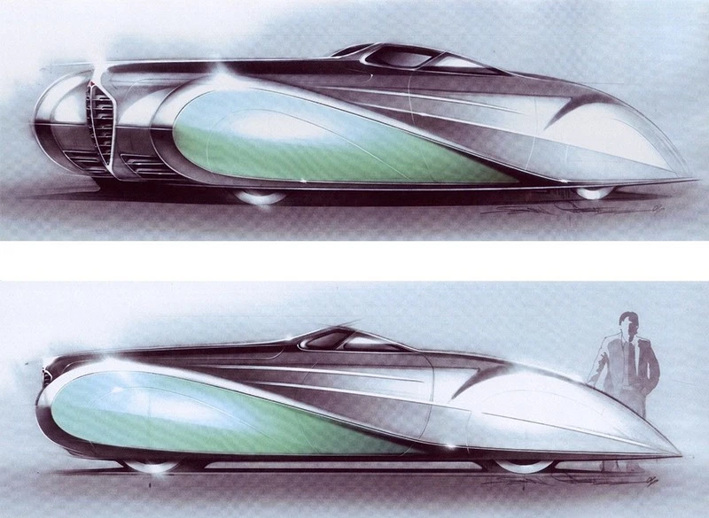 The car was designed by Ford’s John Caswell, who took design cues from a Saoutchik-bodied 1948 Delahaye 175s.