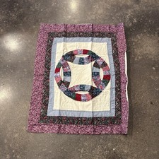Set of 2 Quilted Wedding Ring Standard Pillow Shams 21x27 A Treasured Heirloom